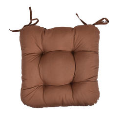 Подушка для стула универсальная 38/38 см, коричневая