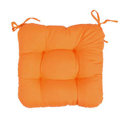 Подушка на стул универсальная 38/38см, оранжевая