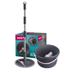 Cleaning kit - bucket and rotating mop microfiber York Roll & Up
