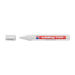 Permanent lacquer marker E-750/049, 2-4 mm, white