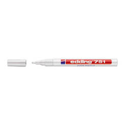 Permanent lacquer marker E-751/049, 1-2 mm, white
