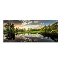 Стеклянная картина для настенного принта на стекле 50 x 125 см - Природный пейзаж GLASSPIK EX210