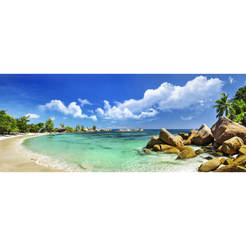 Picture Tropical beach - 60 x 150 cm, canvas