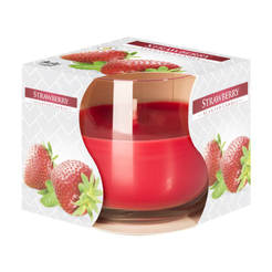Scented candle in a glass - strawberry