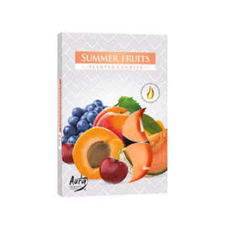 Tealights - summer fruits, 6 pcs.