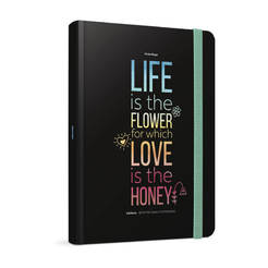 Notebook Life-Book A5 - 120 liters, hardcover, different models