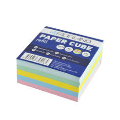 Paper cube 83 x 83 mm, 360 sheets, colored