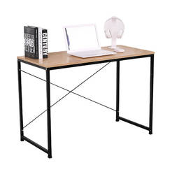 Sonoma oak desk and black 70 x 60 x 120 cm chipboard and metal BOLT