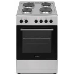 Cooker with oven 48l, 4 hotplates and slim design - 50cm width, inox CS5400SX TESLA