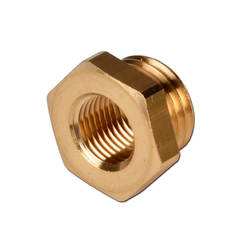 Reducing nozzle for collectors 3/4" x 1/2" , for heating systems, brass