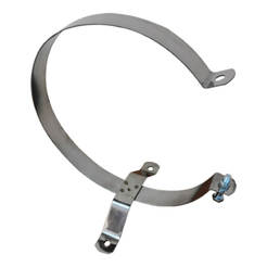 Simple clamp for flue f130 mm stainless steel