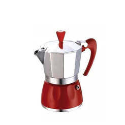 Delizia coffee maker, for 6 coffees, red color