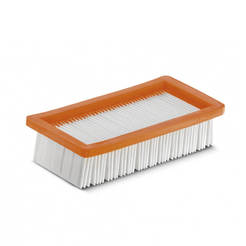 Flat filter for vacuum cleaners - for ash