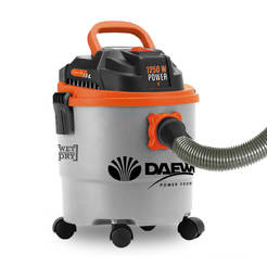 Vacuum cleaner with bag DAVC 1250, for dry and wet cleaning 1250W, 15l