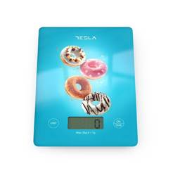 Kitchen scale KS100BL, up to 5 kg, LCD display, tare function, TESLA