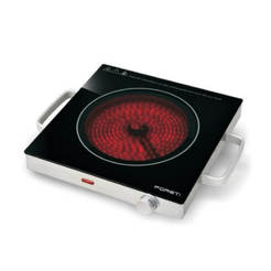Electric stove HP-201, 2000W, f17.5cm, glass ceramic with infrared heater, FORETI