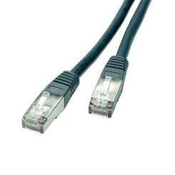LAN Internet cable 7.5m with shielded CAT5e RJ45/RJ45 connectors