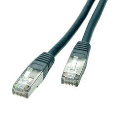 LAN Internet cable 2m with shielded CAT5e RJ45/RJ45 connectors