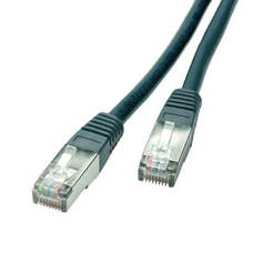 LAN Internet cable 20 m with shielded CAT5e RJ45/RJ45 connectors
