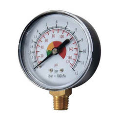 Pressure gauge 0-12bar, 1/4"
