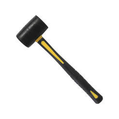 Rubber hammer 680g ф65mm, with fiberglass handle