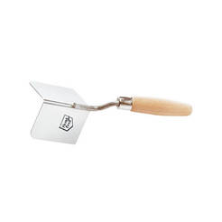 Spatula for external corner 80x60 mm, with wooden handle