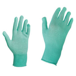 Funny garden gloves - №9, seamless leotard, green