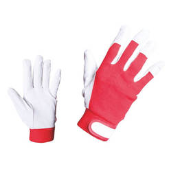 Protective gloves Gilt - lambskin, velcro
