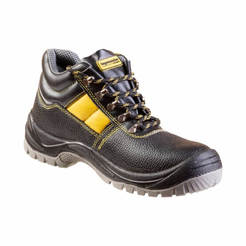 Ботинки защитные рабочие с металлической бомбовой пластиной WS3 S3 #46 натуральная кожа, непромокаемые