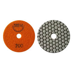Diamond pad velcro for dry polishing f100mm grit 200