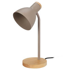 Table lamp metallic taupe color HZ1601030