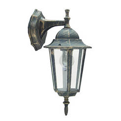 Garden lantern NOA 1 x E27 IP33 antique gold down REAL LIGHTING