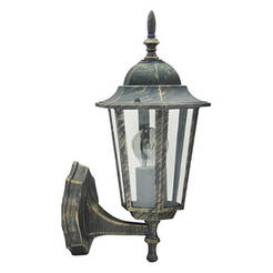 Garden lantern NOA 1 x E27 IP33 antique gold up REAL LIGHTING