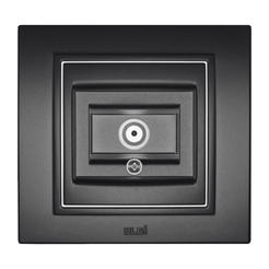 TV socket 8-20dB graphite ZENA EL-BI