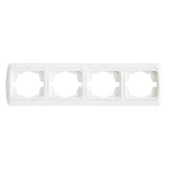 Quad frame-module for electric switches and sockets TUNA EL-BI