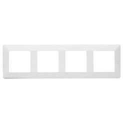 Decorative quad frame-module for switches and sockets white VALENA LIFE LEGRAND