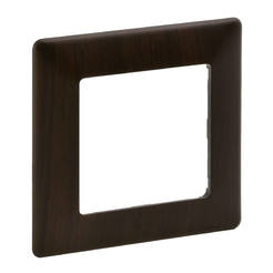 Single decorative frame-module for switches and sockets Dark Wood VALENA LIFE LEGRAND