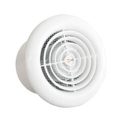 Вентилятор для ванной Ф100 13Вт 105см3/ч 29дБ круглый с клапаном ММ 100 ММОТОРС