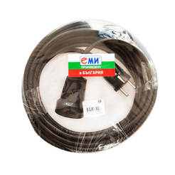 Black cable extension 16A, 20 m
