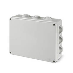 Junction box for outdoor installation - 240 x 190 x 90 mm, IP55, CUBOX