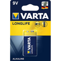 9v LONGLIFE VARTA аккумулятор