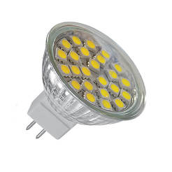 LED lamp 24LED 50000h 3.5W G5.3 12V 6400K VIVALUX