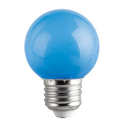 LED lamp COLORS - blue 1W E27 G45 25000h VIVALUX
