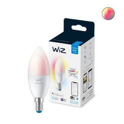 Wiz Wi-Fi LED lamp - 4.9W, C37, E14, RGB + White