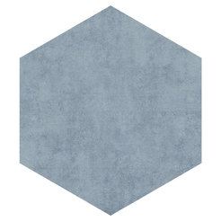 Гранитная плитка Alfa Azul 25,8 x 29см синий матовый шестигранник (1 кв.м/коробка)