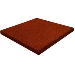 Flooring rubber red 400 x 400 x 30mm