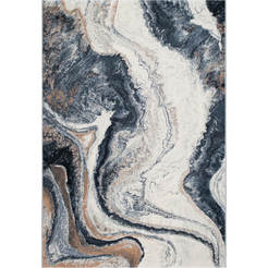 Carpet Argentum 120 x 170 cm blue marble cream