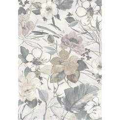 Carpet Argentum 133 x 195 cm flower garden cream
