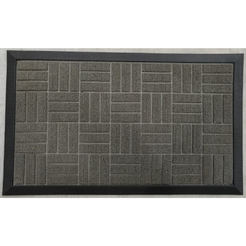 Entrance door mat mat 45 x 75 cm gray Vigo