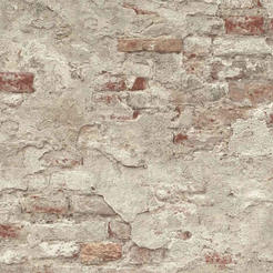 Inspiration wallpaper with vinyl coating on fleece base, vintage brick